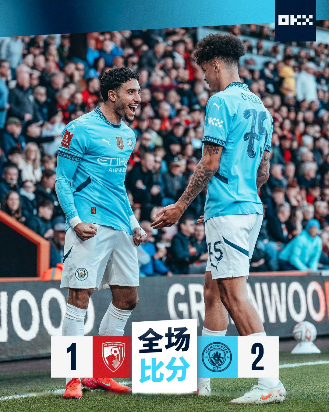 曼城大胜多特蒙德，轻松晋级半决赛